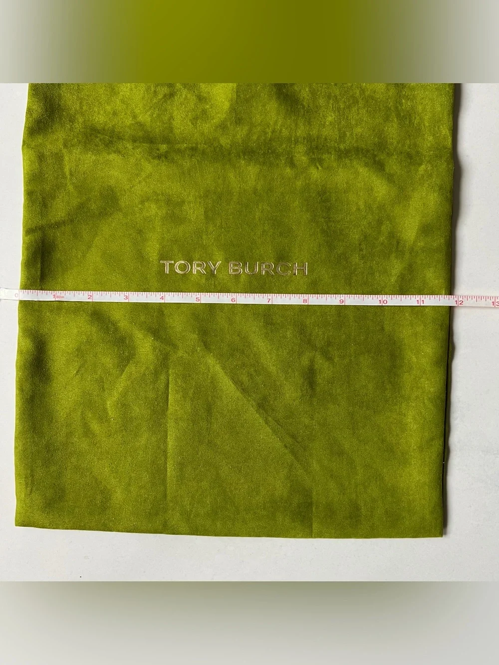 Tory Burch Drawstring Dust Bag, Color Green, NEW